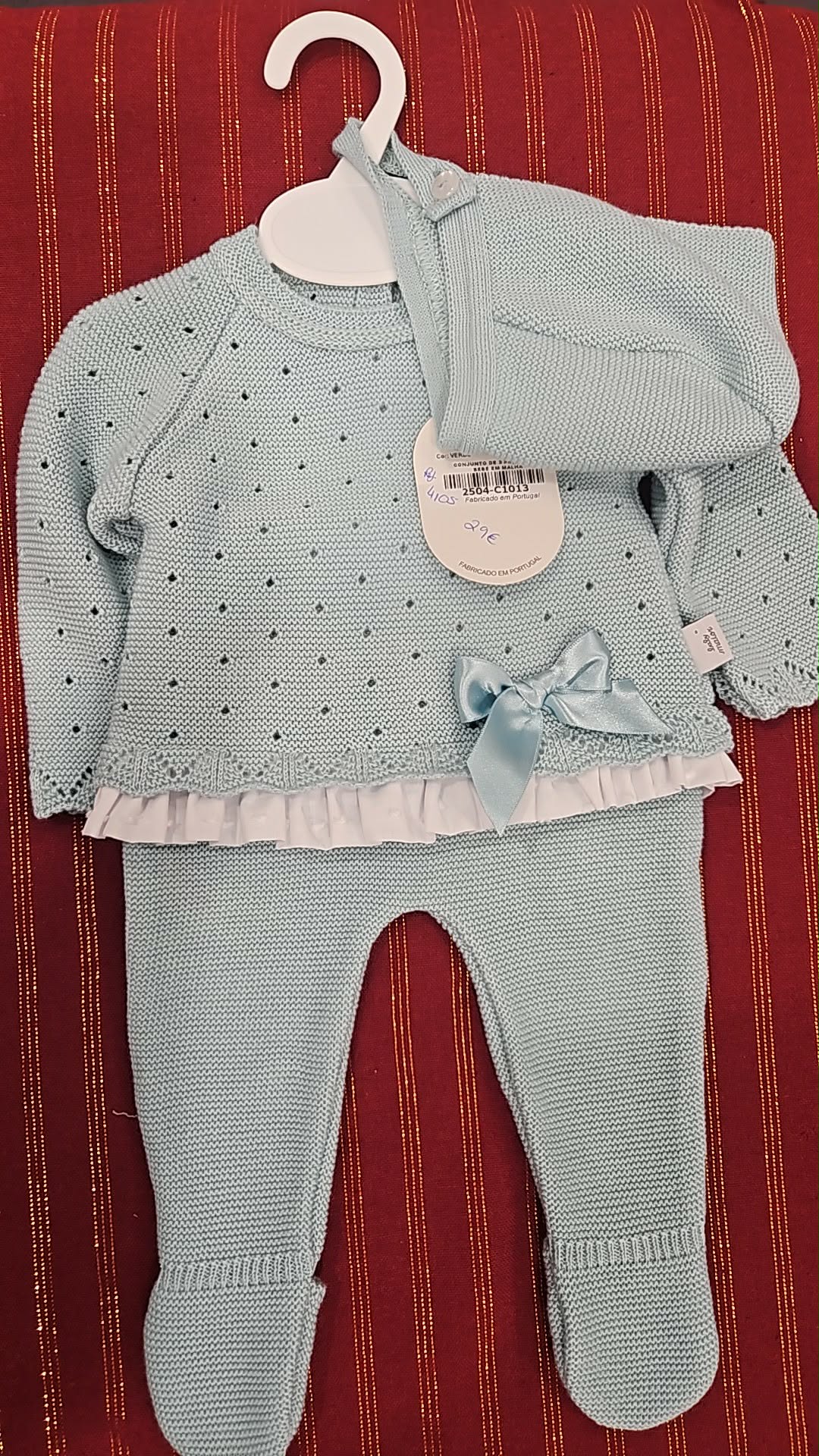 Conjunto 3 peças verde água