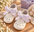 Sapato laço branco