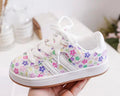 Sapatilha velcro florido