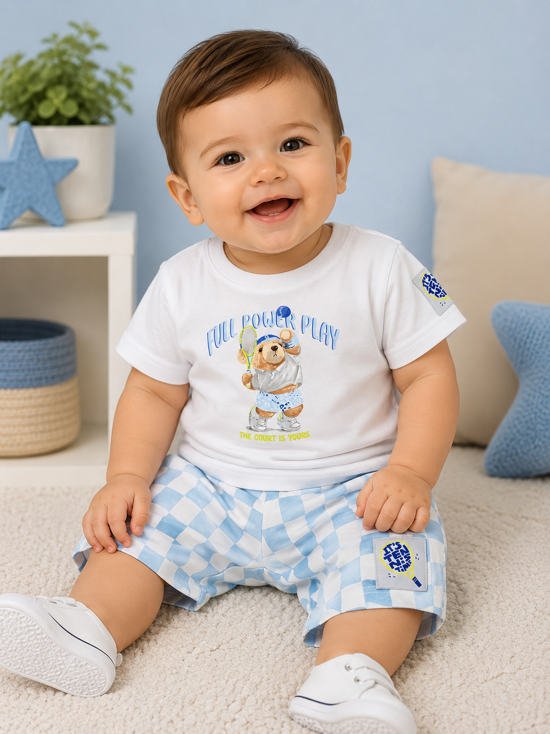 Conjunto xadrez de menino