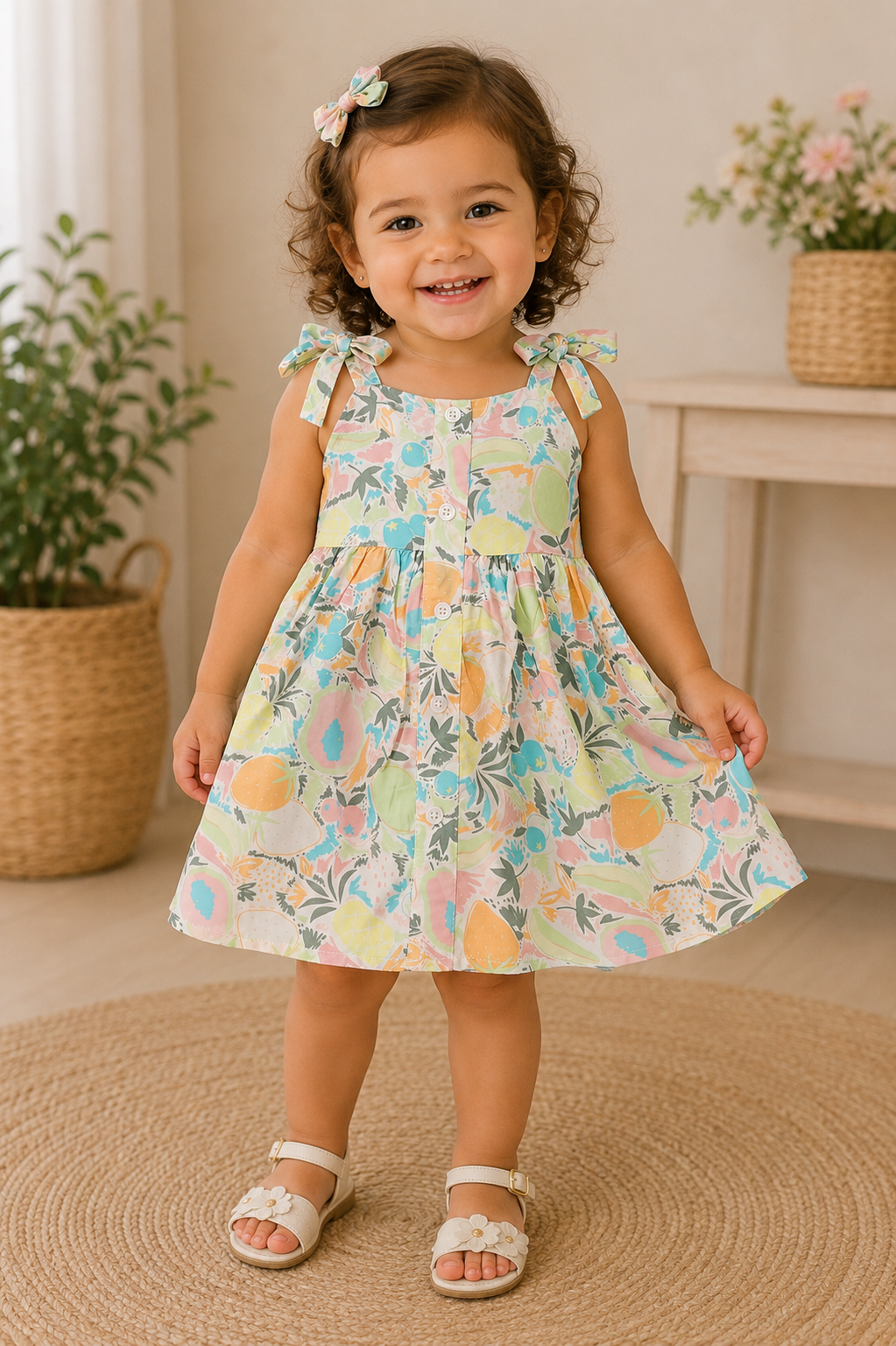 Vestido florido ativo